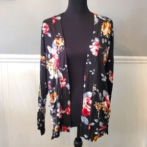 Maurices Floral Cardigan- Size Medium